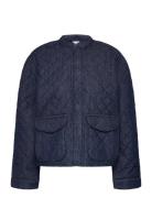 Onlhallie Quilted Dnm Jacket Akm Noos Navy ONLY