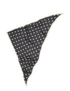 Polka Triangle Sia Scarf Black Becksöndergaard