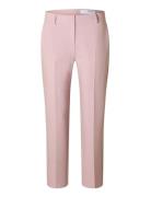 Slfrita-Ria Mw Cropped Pant Mel Noos Pink Selected