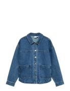 Vmjamie Ls Denim Shacket Mix Ga Noos Blue Vero Moda