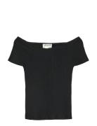 Awverde Ss Off Shoulder Top Noos Black Vero Moda