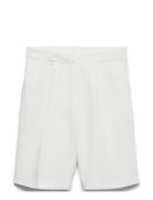 Awpassi Mw Knee Shorts Noos White Vero Moda