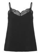 Pctiffany Strap Lace Top Wvn Noos Bc Black Pieces