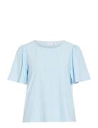 Vibelli O-Neck S/S Top - Noos Blue Vila