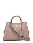 Cresidia Ii Society Satchel Beige GUESS