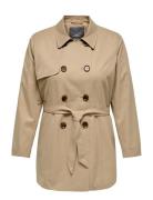 Carvalerie Trenchcoat Otw Noos Beige ONLY Carmakoma