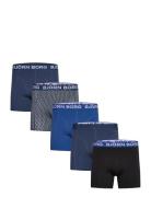 Cotton Stretch Boxer 5P Navy Björn Borg