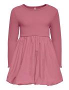 Kmgtrinny Sld Ls Bal Dress Jrs Noos Pink Kids Only