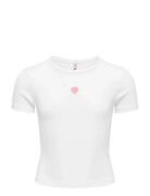 Kogelva June Emb S/S Tee Cs Jrs White Kids Only