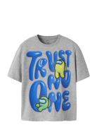 Nkmfabron Amongus Ss Nreg Top Box Sky Grey Name It