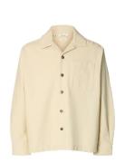 Slhrlxray Undyed Overshirt Yellow Selected