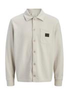 Jjwaffle Daytona Sweat Overshirt Cream Jack & J S
