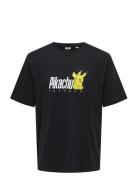 Osjpokemon Rlx Ss Lic Tee Black ONLY & SONS