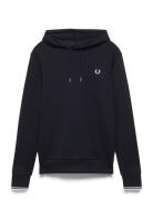 Tipped Hooded Sweatshirt Blue Fred Perry