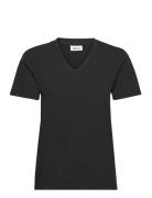 T-Shirt V-Neck Black Boozt Merchandise