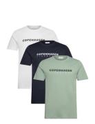3 Pack Cph Tee S/S Patterned Lindbergh