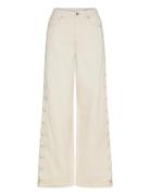 Vmrae Hr Wide String Ecru Jeans Cream Vero Moda