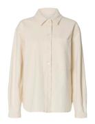 Slfrelaxed Ebba Denim Shirt Cream Selected