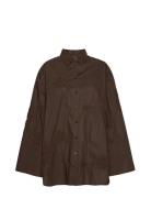 Flower Over D Shirt Brown ROTATE Birger Christensen