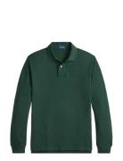 Slim Fit Mesh Long-Sleeve Polo Green Polo Ralph Lauren