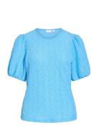 Vifall O-Neck 2/4 Top - Noos Blue Vila