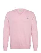 Classic Cotton V-Neck Pink GANT
