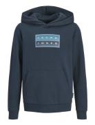 Jcofusion Graphic Sweat Hood Unb Sn Jnr Navy Jack & J S