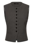 Suit Waistcoat With Buttons Grey Mango
