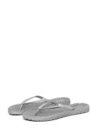 Flip Flops With Glitter Silver Ilse Jacobsen