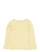 Summer Pointelle Ls Tee Yellow Copenhagen Colors