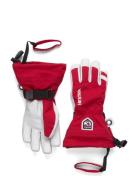 Army Leather Heli Ski Jr. - 5 Finger Red Red Hestra