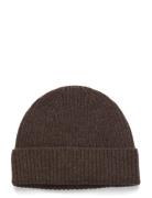 Short Rib Fold Cap Brown Davida Cashmere