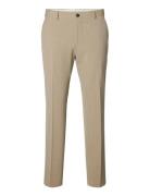 Slhslim-Liam Pinstriped Trs Flex Noos Beige Selected