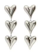 Earrings 3 Hearts Silver My Jewellery