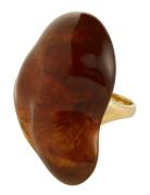 Lian Ring Gold-Plated/Brown Brown Pilgrim