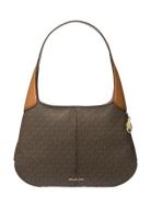 Lg Tz Shldr Brown Michael Kors