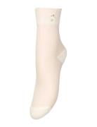 Floral Sheer Sock Cream Becksöndergaard