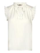 Rmwtalia Sl Top White RM By Rosemunde