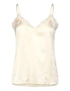 Rmwpenelope Silk Blend Sl Top Cream RM By Rosemunde