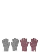 Comfy Glitter Gloves 2-Pack Patterned Mp Denmark