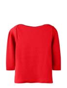 Nlfenvo 3/4 Short Boatneck S Top Red LMTD