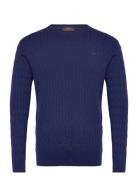 Merino Cable Ck Navy Morris
