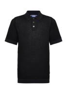 Jprblukingsley Knit Polo Ss Jnr Black Jack & J S