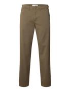Slm196-Straight New Miles Flex Pant Noos Khaki Selected