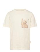 Jormontauk Aop Pocket Tee Cn Jnr Cream Jack & J S