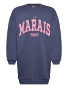 Kogmarisa L/S Ovz Dress Cs Swt Blue Kids Only