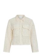Vimerinda Crochet L/S Shirt - Noos White Vila
