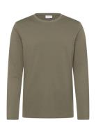 Basic O-Neck Tee L/S Green Enkel Studio