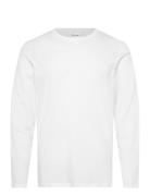 Basic O-Neck Tee L/S White Enkel Studio