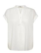 Rmwtalia Sl Blouse White RM By Rosemunde